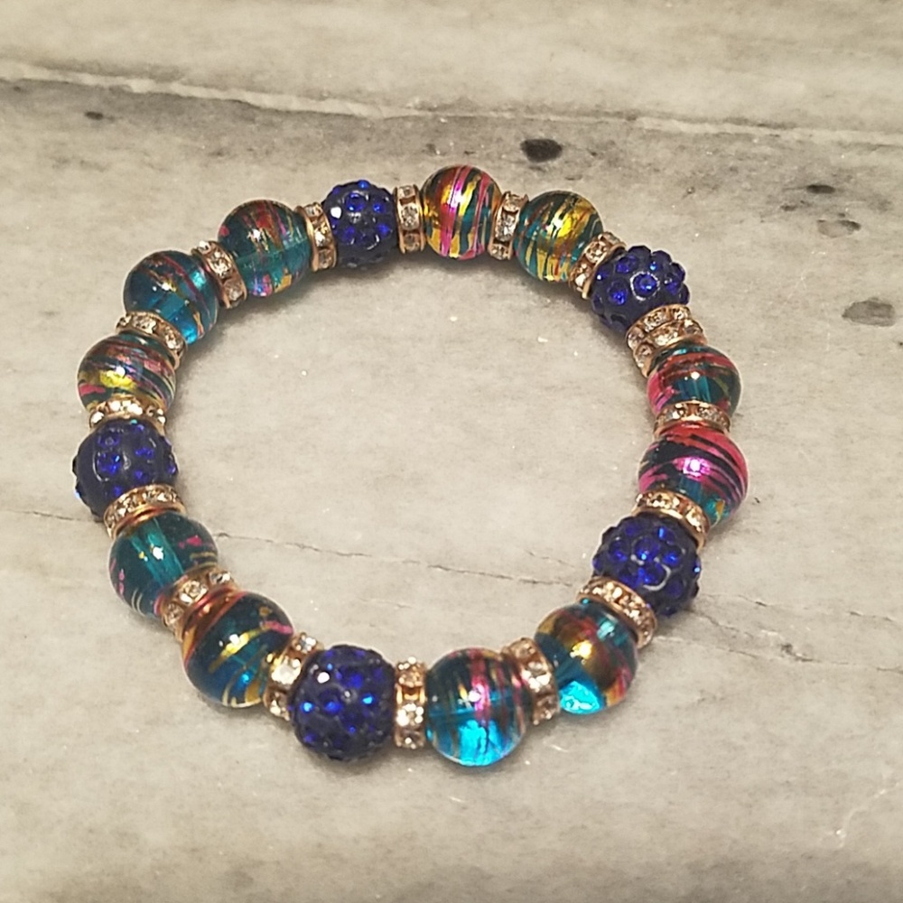 Stretch Blue Bracelet